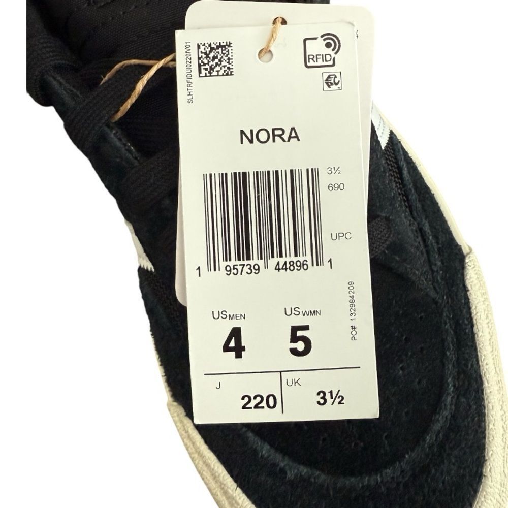 Adidas Nora Core Black White Skate Shoes NWT Men 4 Women 5 - Picture 8 of 13